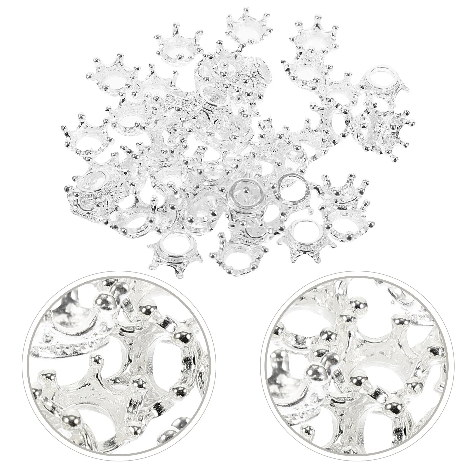 

60Pcs Alloy Crowns Charms Crown Design Pendants DIY Jewelry Supplies Necklace Key Ring Hanging Charm Jewelry Making Material