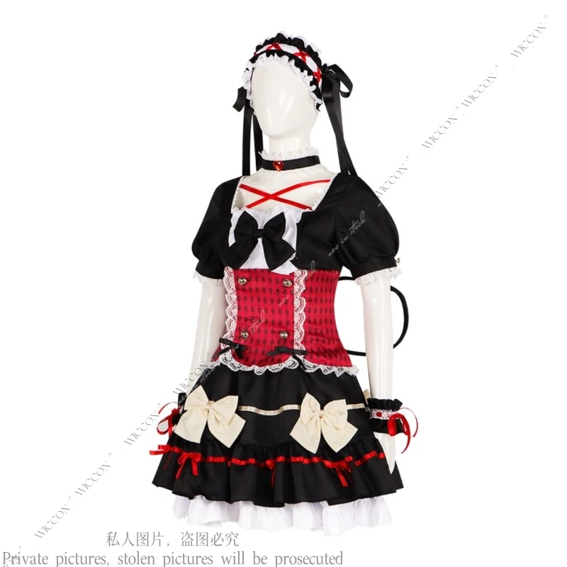 Shiniyuku Kimi, Yakata ni Mebuku Zouo Cosplay Kostuum Horror Spel Pruik Mia Halloween Party Lolita Jurk Meid Jurk Vrouw Set