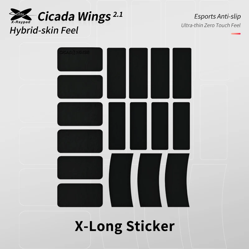 X-Raypad Cicada Wings V2 Slicks Universal Pre-cut Grip Tape  X-Long Sticker