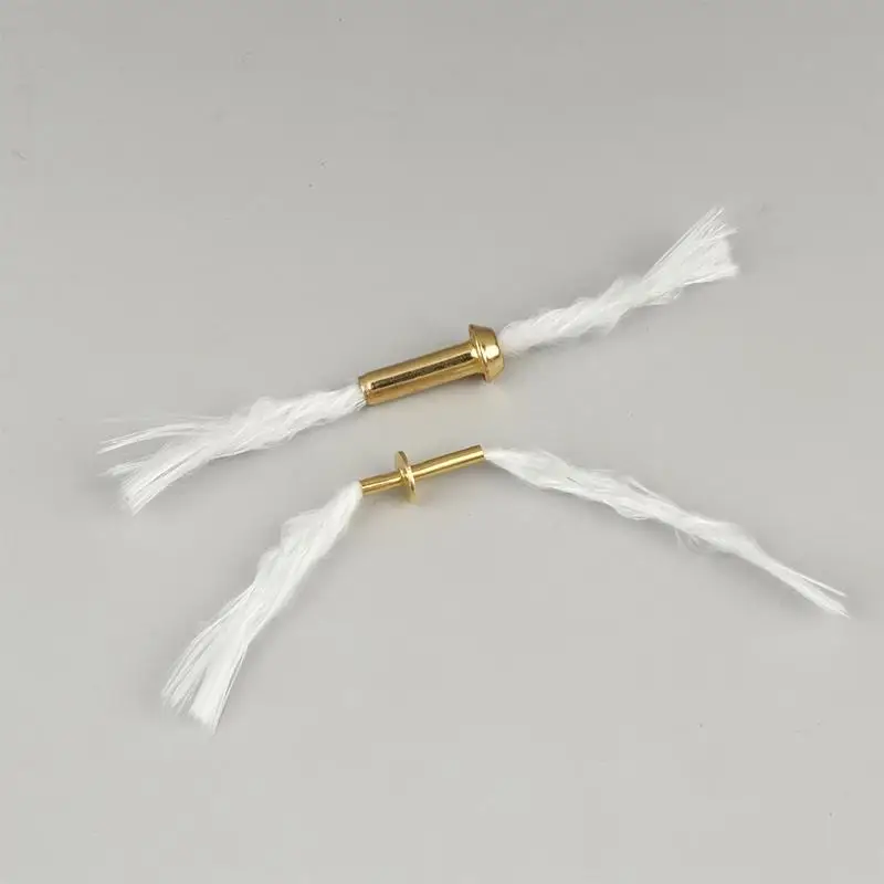 3Pcs Oil Lamp Wick Tubes Alloy Cotton Thread Lamp Replacement DIY Project Lighting Alloy Wick Tubes Accessories Burner