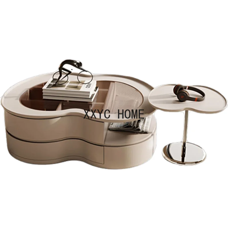 Meuble de rangement irrégulier minimaliste, tables basses, meubles de salon Glam