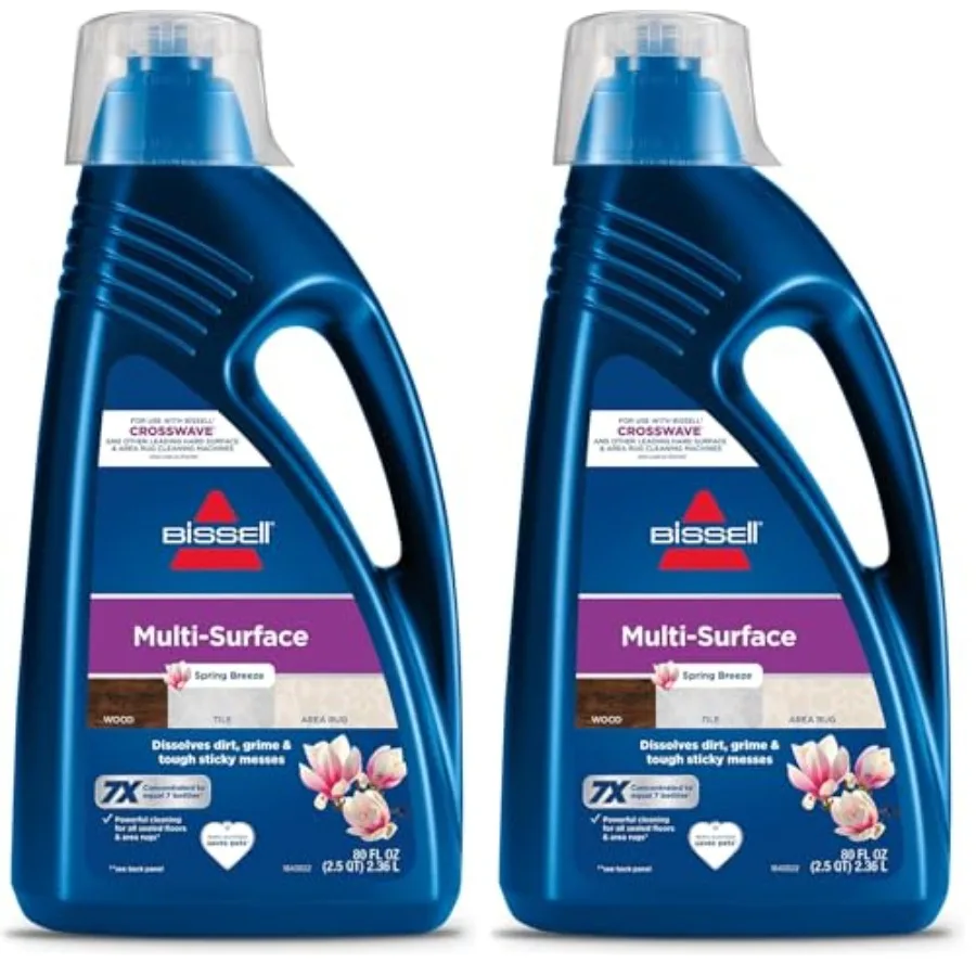 

Multi-Surface Solution, for use in CrossWave and Other Leading Hard Surface and Area Rug Cleaners, 80oz, Dissolves Dirt, Grime,