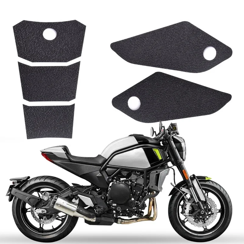 1 Set for CFMOTO Springwind 700clx Motorcycle Fuel Tank Fish Bone Stickers Knee Tank Traction Non-slip Pads Protection Sticker