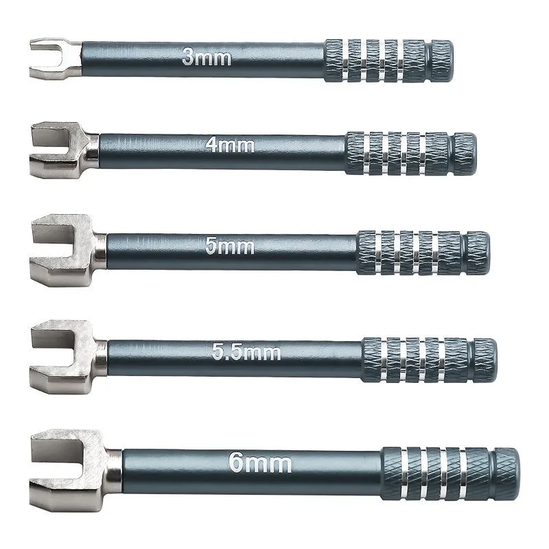 المهنية RC وجع مجموعة 3/4/5/5.5/6 مللي متر ، متوسطة الكربون الصلب المفتوحة نهاية المفك ل الزاحف سيارة الربط ضبط أداة D339 #5