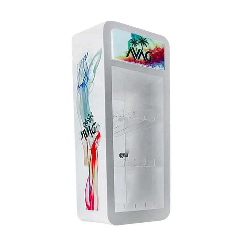 custom.Factory Design Smoke Shop Display Cabinet Countertop Acrylic Display With LED Lighting