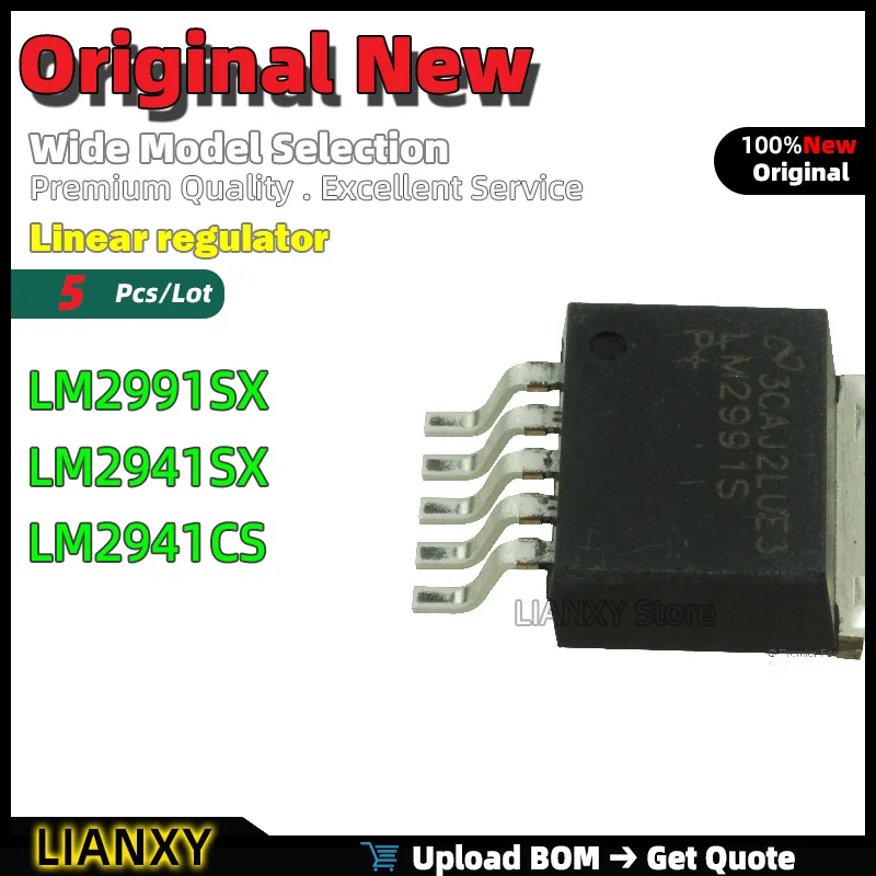 5 Stück TO-263-5 LM2991SX LM2941SX LM2941CS Linearregler Neues Original