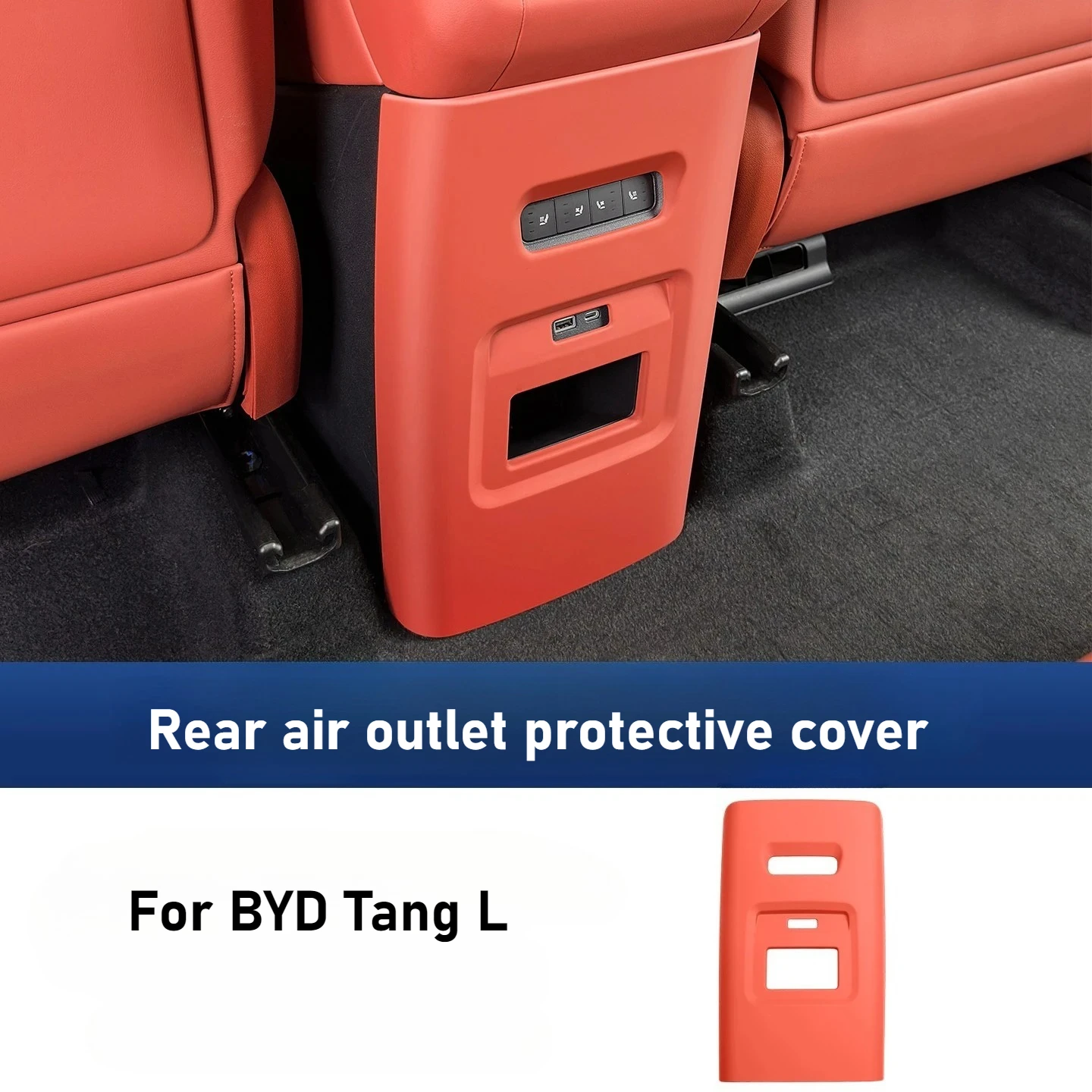 Good Quality New For BYD Tang L Original Car Color Rear Air Outlet Protection Cover DM/EV Anti-kick And Anti-scratch Patch Inter