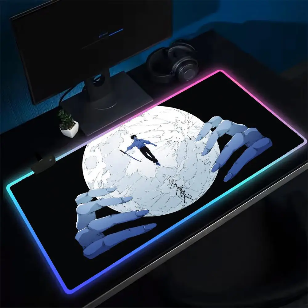 

Okkotsu Yuta Jujutsu Kaisen Mouse Pad Anime Gaming Mouse Pad LED Table Pads Backlit Rubber Desktop XXL RGB Desk Mats