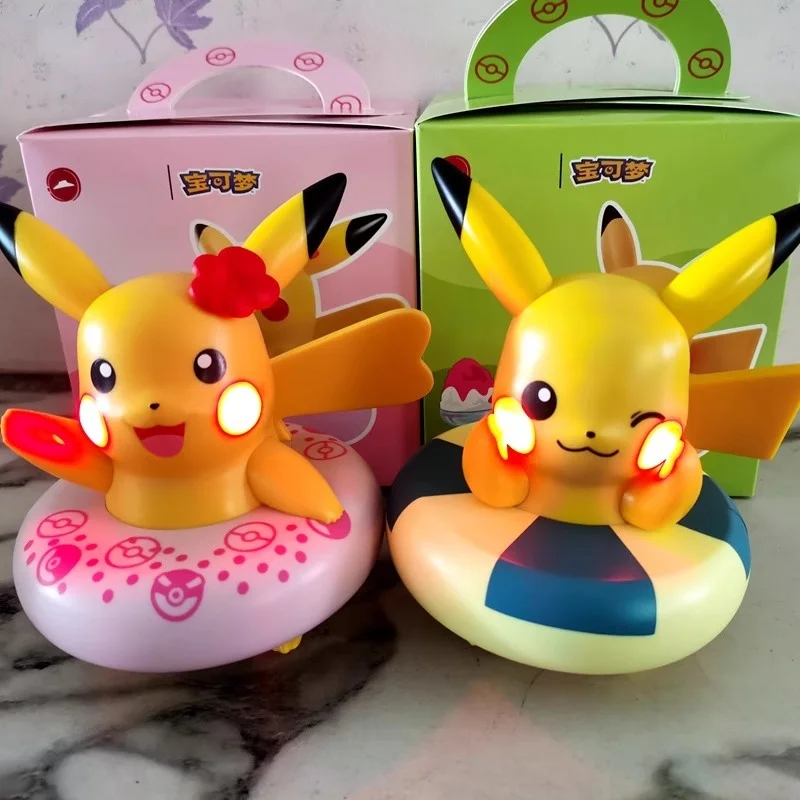 2023 Pikachu, Quackity, and Squirtle Pokémon Pizza Collaboration Orb Toy Music Box