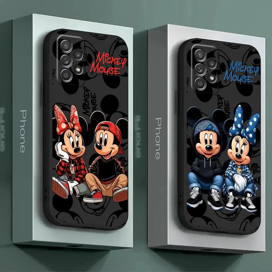 Disney Mickey Mouse phone Case for Galaxy A51 A52 A71 A72 4G 5G A52s A53 A54 A55 A73 5G A21s A31 A41 A16 5G A50 A50s A70 A70s