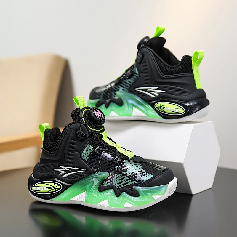 

Autumn and Winter New Low Cut Childrens Sports Shoes Shock-absorbing Rebound Running Shoes Leather Outdoor Soft Casual Shoes