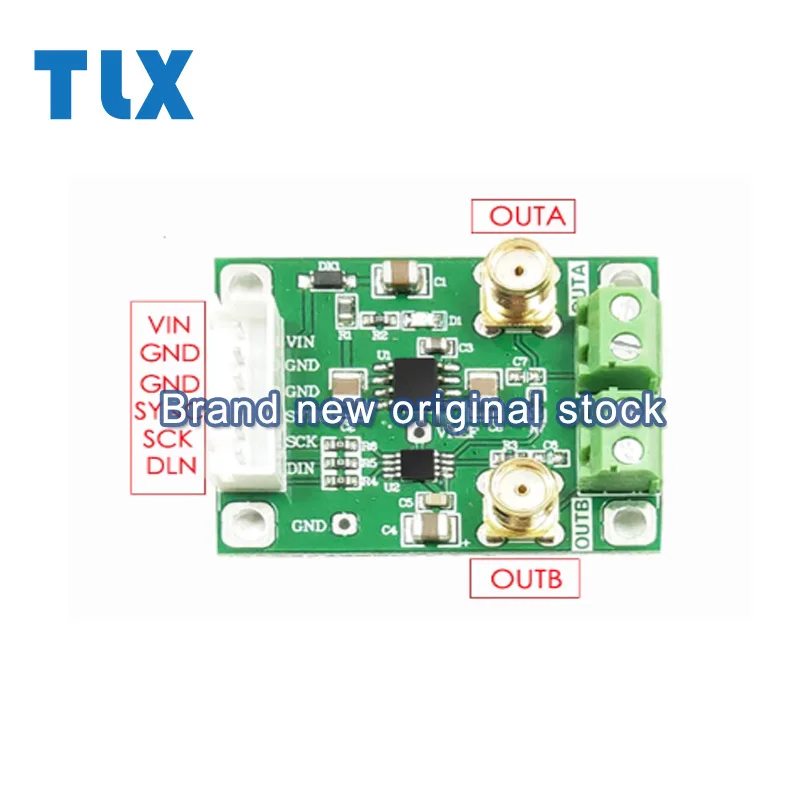 DAC8552 Low-speed precision DAC module with unipolar 5V output and on-board AD586 reference