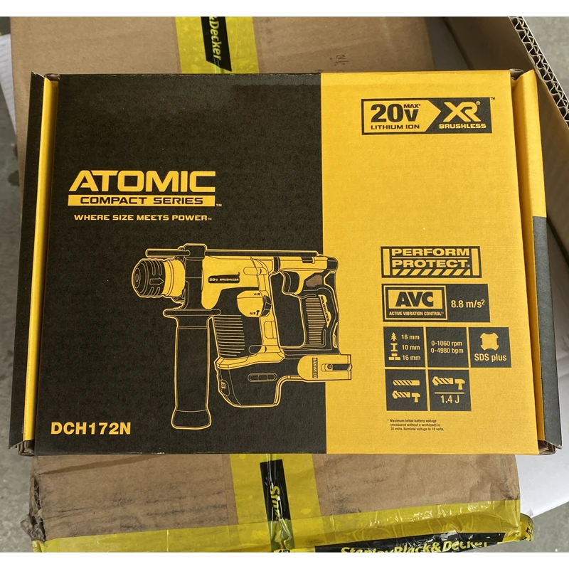 DCH172-Taladro Inalámbrico de impacto, martillo eléctrico de litio sin escobillas, recargable, 20V, 0-1060rpm, 4-9,5mm