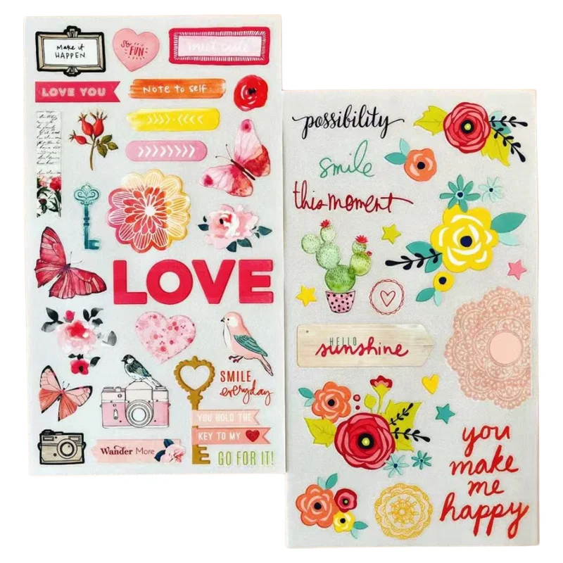 Vintage Aesthetic Scrapbooking Rub on Sticker