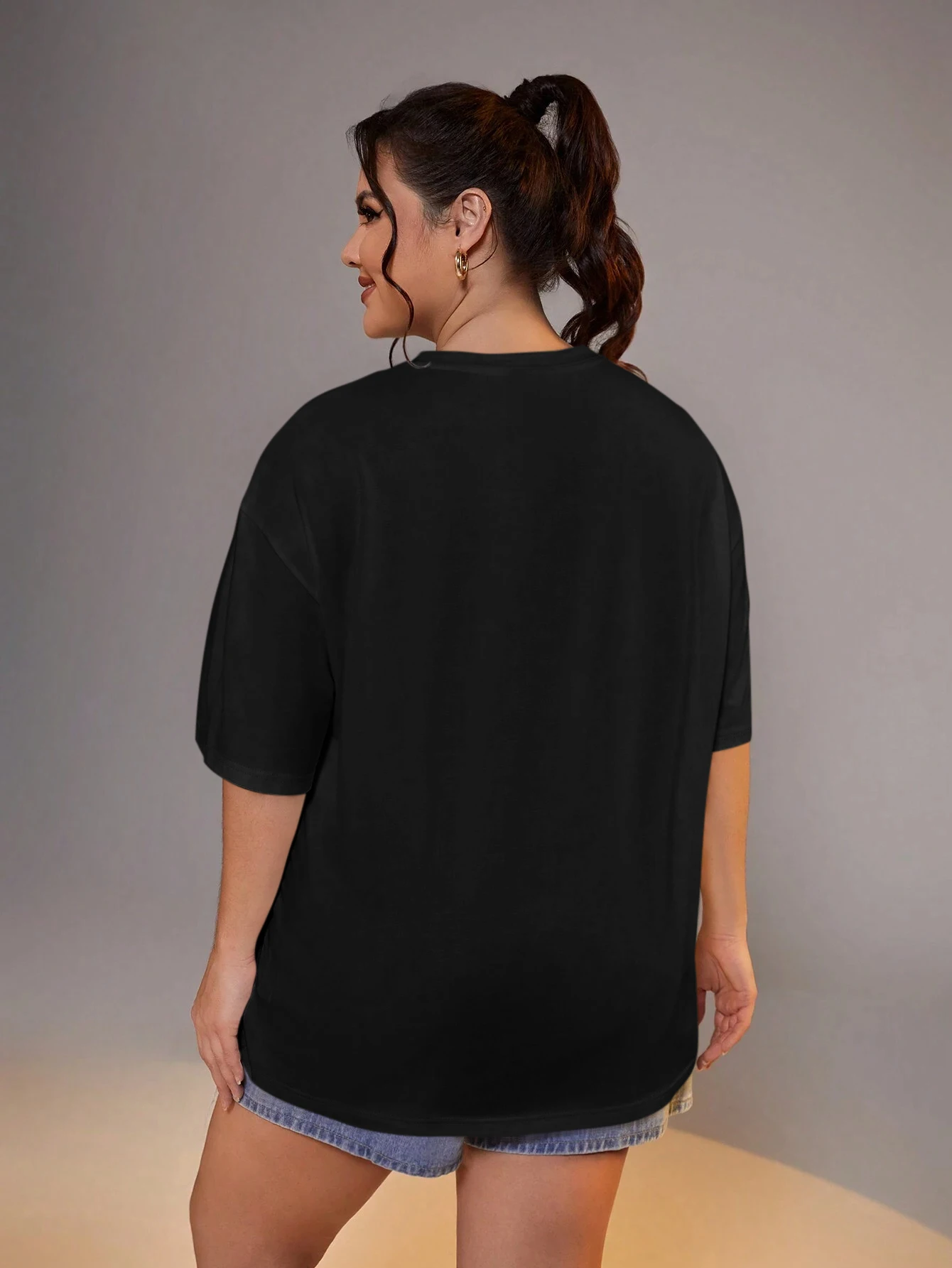 Oversize Skull Graphic T Shirts Plus Size Tops Big Sizes for Women 2xl 3xl 4xl 5xl