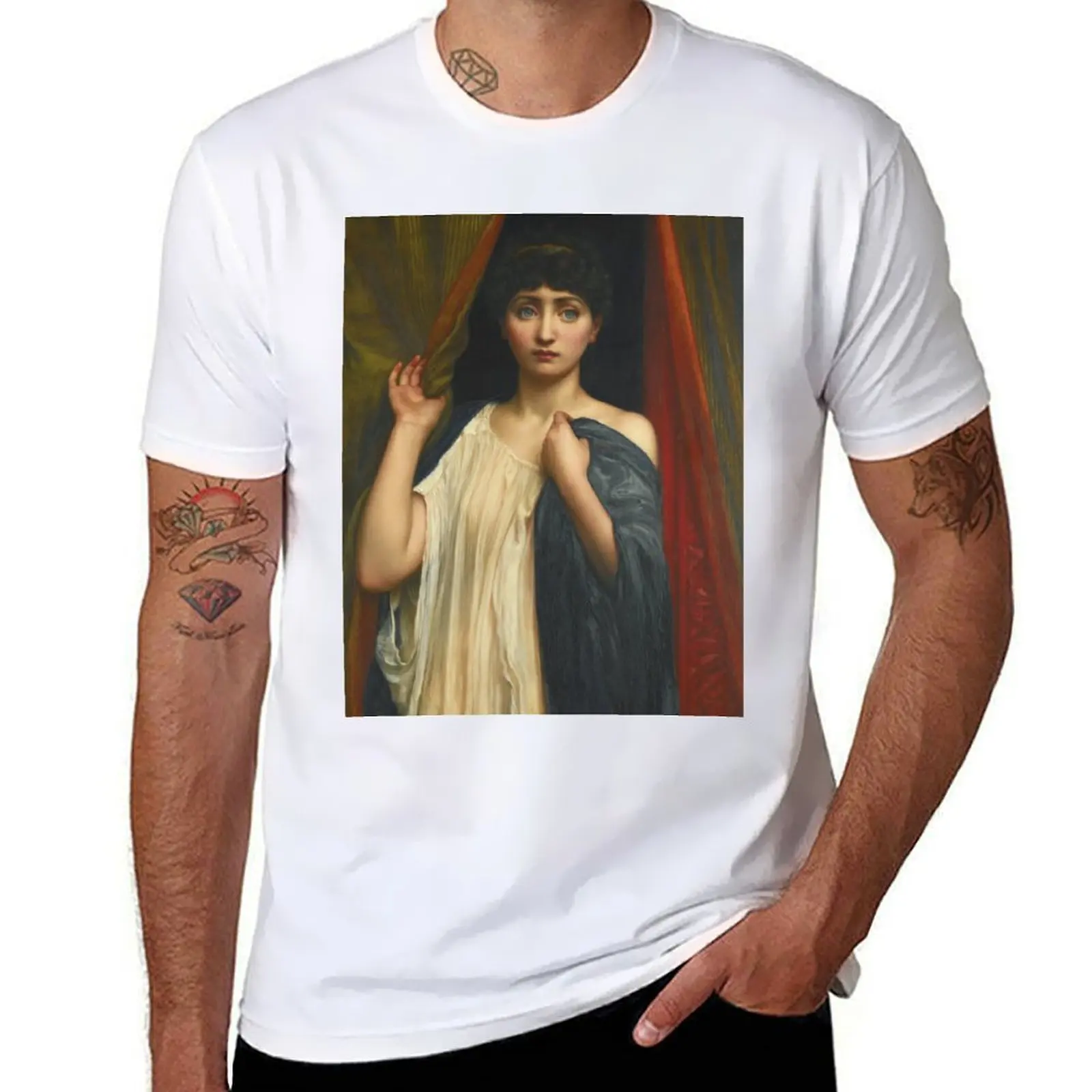 

Cressida Edward John Poynter 1887 Pre-Raphaelite Art T-Shirt t shirt for man 100 percent cotton T-Shirt