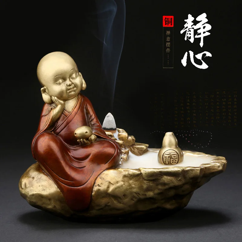 

Southeast Asia Buddhism home family Spiritual art High grade GOOD LUCK Buddhist mood Incense statue