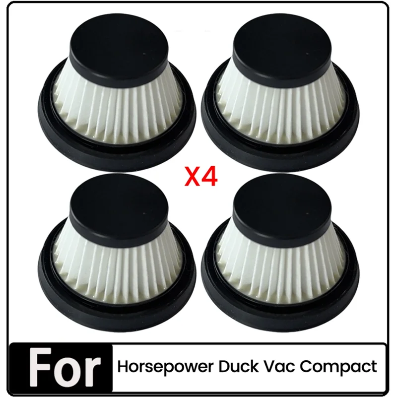 

-A90P 4PCS Replacement Filter For Horsepower Duck Vac Compact Vacuum Cleaner Washable Filter Vacuum Parts