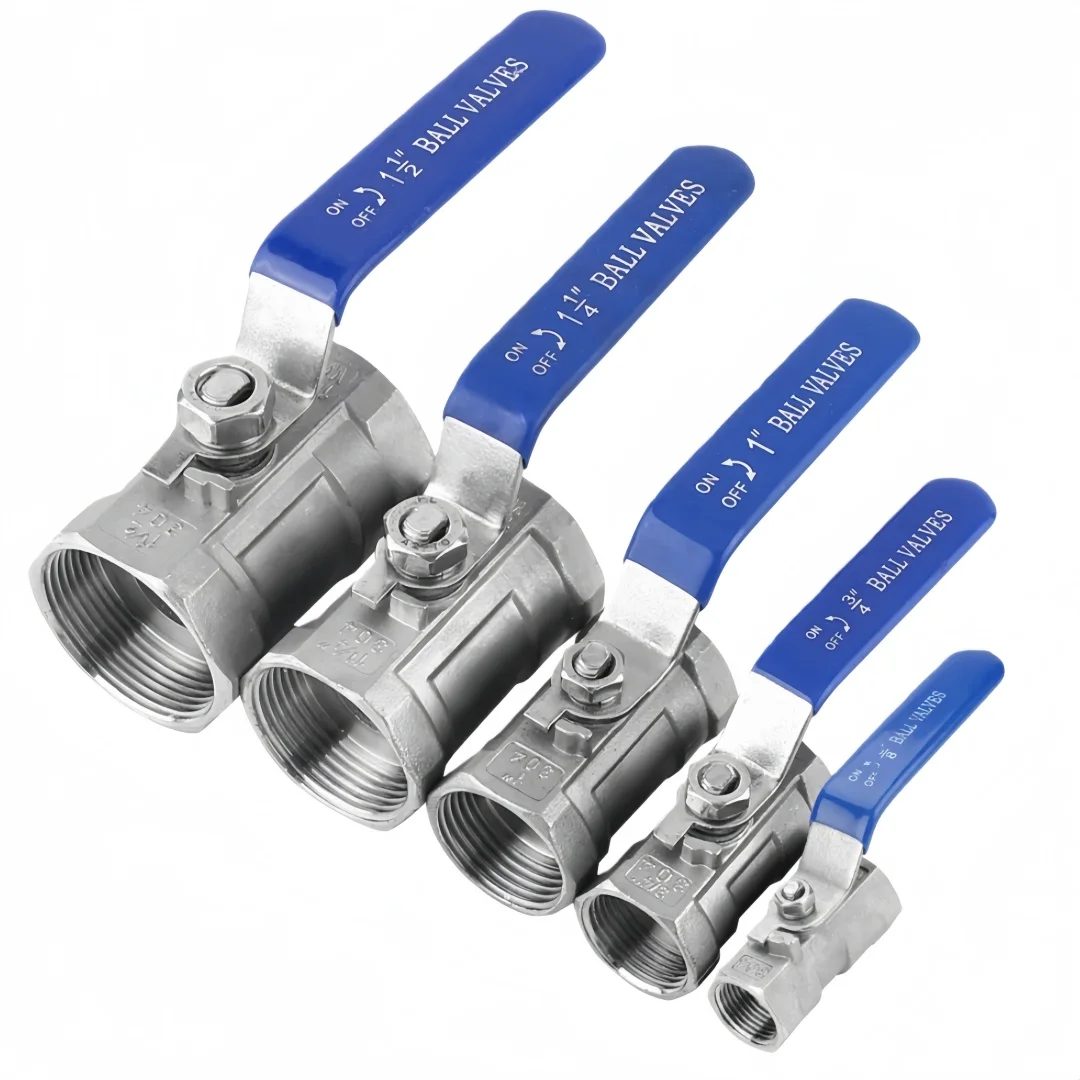 Stainless Steel Pipe Ball Valve With External Thread Variable Diameter Outlet Straight-Through Design Gardening Accessories