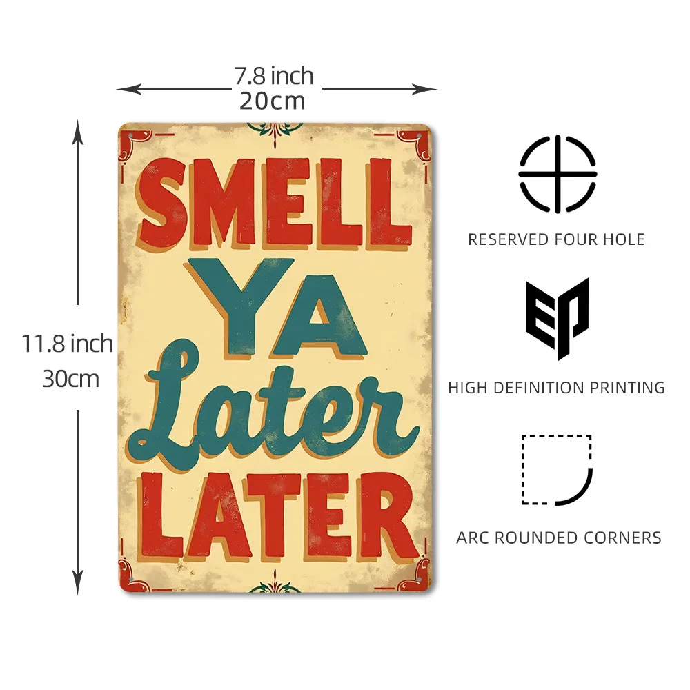 Funny Bathroom Rules Vintage Metal Sign Retro Home Decoration Toilet Wall Art Decor Gift Idea