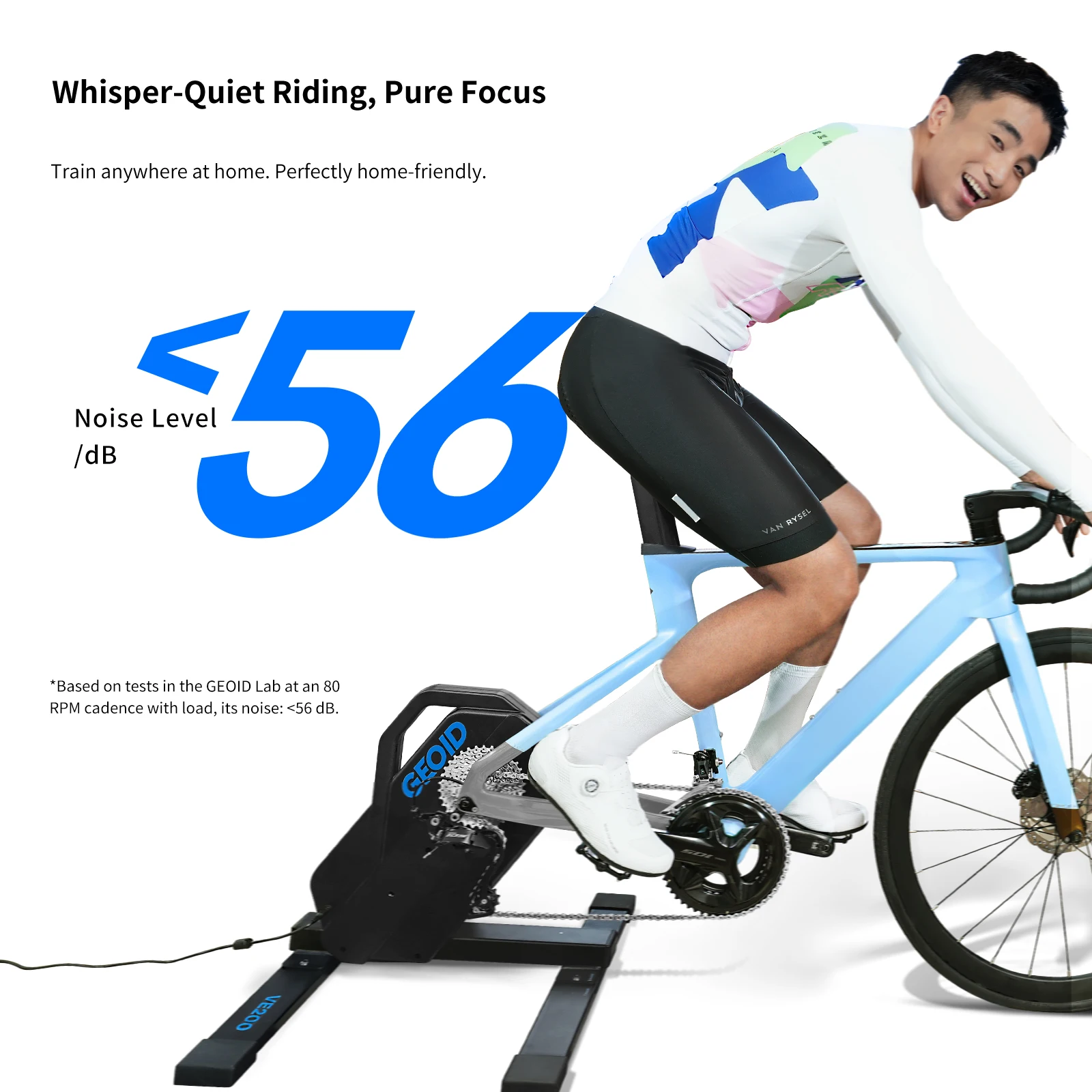 GEOID VE200 Bluetooth Bicycle Trainer - Dynamic Home Exercise Machine