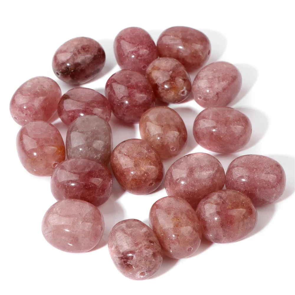 High Quality Natural Strawberry Quartzs Bead 15x20mm Irregular Square Beads Loose Spacer Bead for DIY Bracelet Necklace Earrings