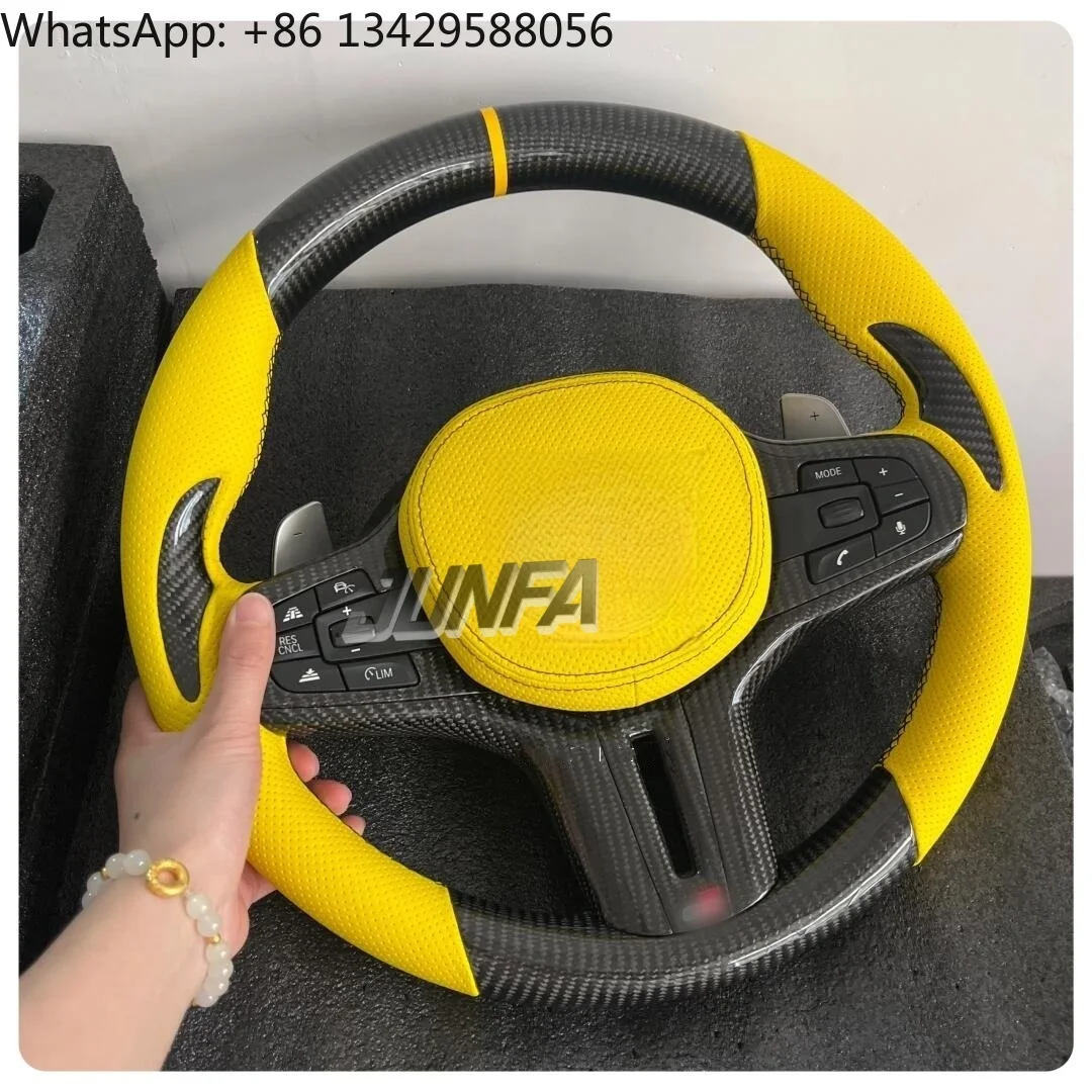 

LED Carbon Fiber Steering Wheel Fit For Toyota Supra A90 Mk5 Supra Carbon Fiber Custom Steering Wheel