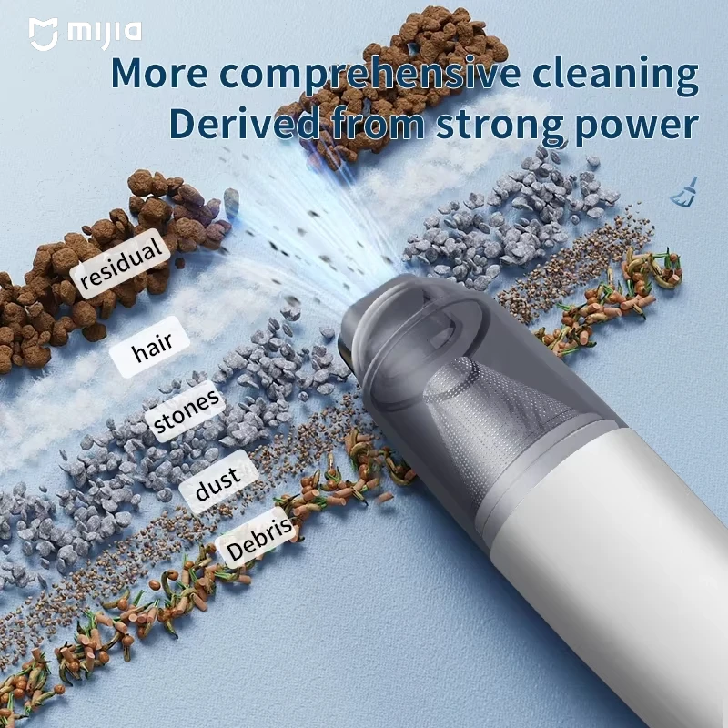 XIAOMI مكنسة كهربائية عنصر مرشح معدني صغير محمول للمنزل لاسلكي قوي مزيل الغبار التنظيف العميق سيارة فراغ جديد