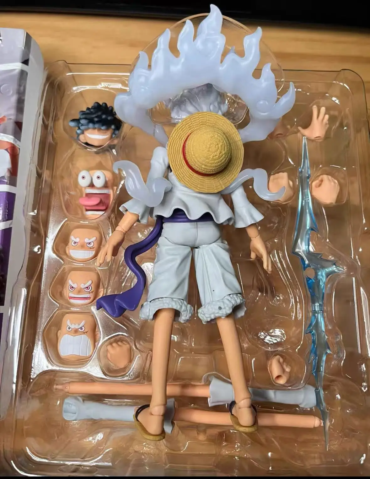 

In Stock Bandai S.H.Figuarts One Piece Monkey D Luffy Gear 5 Sun God Nika Action Figure Collectible Model Toy
