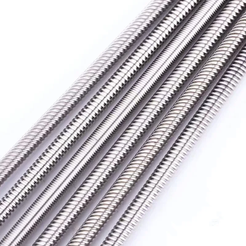 T8 Lead Screw THSL-300-8D Trapezoidal Rod T8 CNC 3D Printer Lead Screw Thread 8mm Lead 1/2/4/6 Length 100-1000mm with Brass Nut