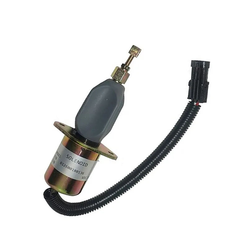 

For WD615 Longgong Yuchai 4180 Flameout Solenoid Valve 612600180136 612600180175