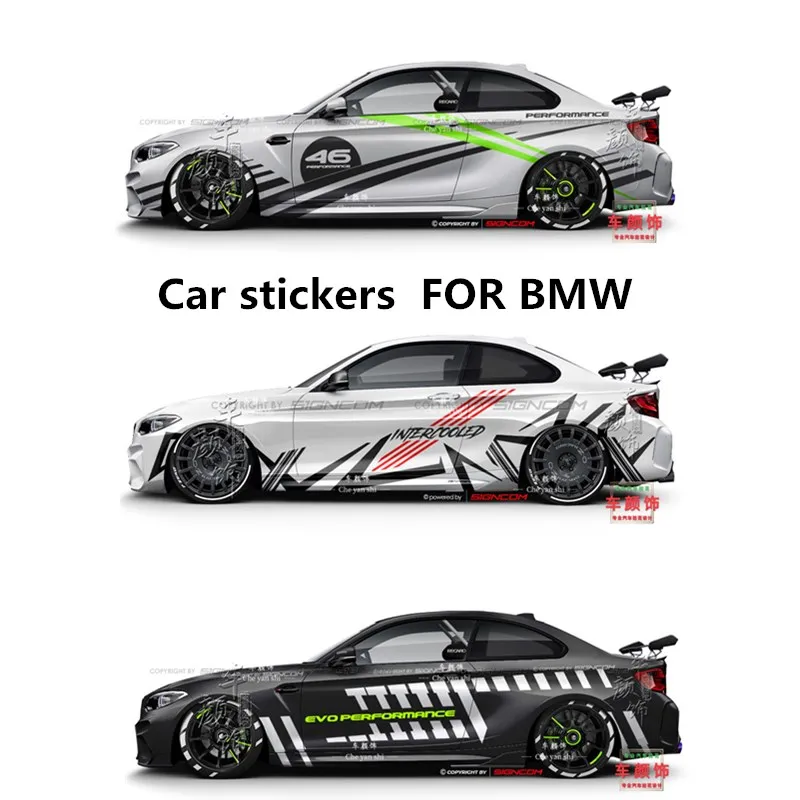 Car stickers personality creative sports film FOR BMW 3 4 5 Series M2 M3 M4 M5 body sports custom vinyl car flower accessories