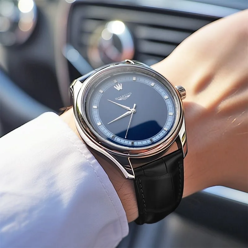Men's Fashion Business Belt Watch Leisure Quartz Watch Business Watch