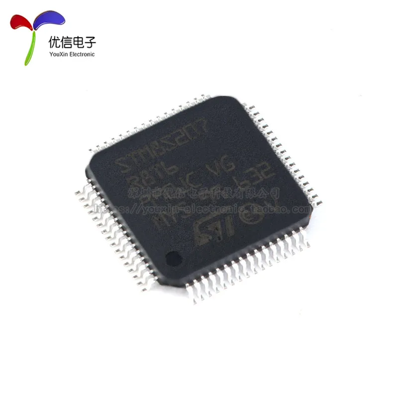 5PCS original authentic STM8S207R8T6 LQFP-64 24MHz/64KB flash memory / 8-bit microcontroller -MCU  