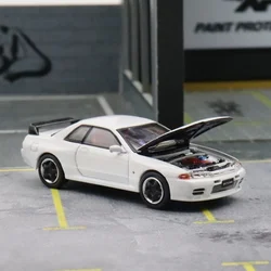 Cool art-nissan gt-r r32 modelo de carro, cor sólida, simulação, liga, coleção, presente, 1: 64