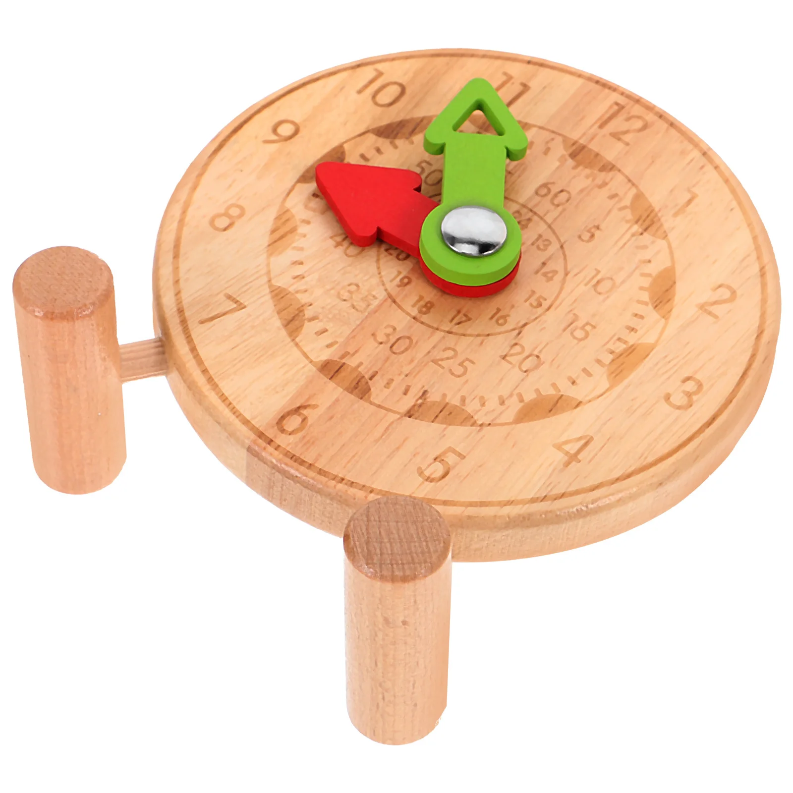 1pc Zeit Erkenntnis Holz Mini Uhr Spielset Für Kinder Helle Farbe Glatte Oberfläche Lernen Puzzle Spiel Pädagogisches Kognitive