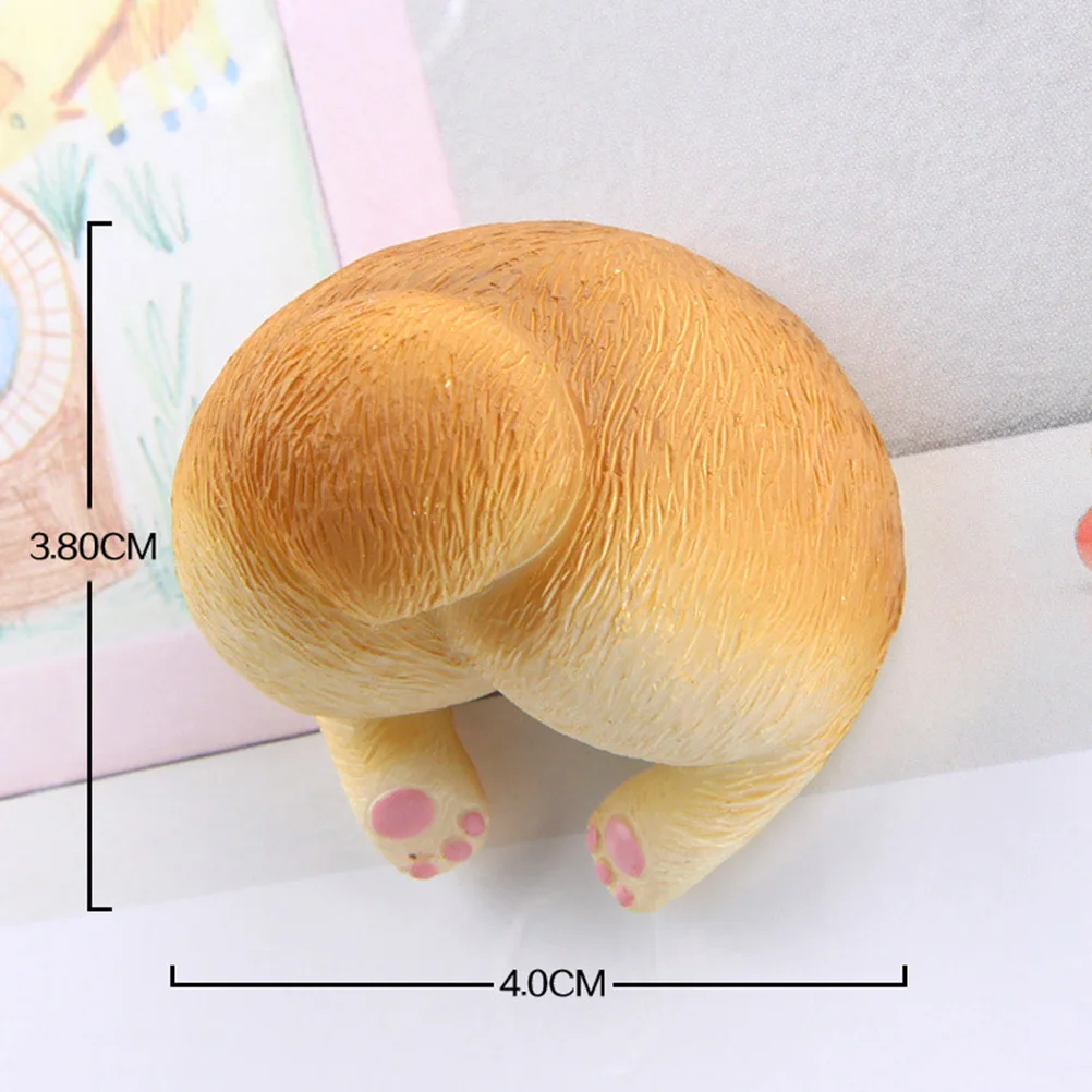 

Corgi Butt Refrigerator Sticker Magnetic 3D Decor for Home Kitchen Magnet Resin Material Funny Stereo Art Craft