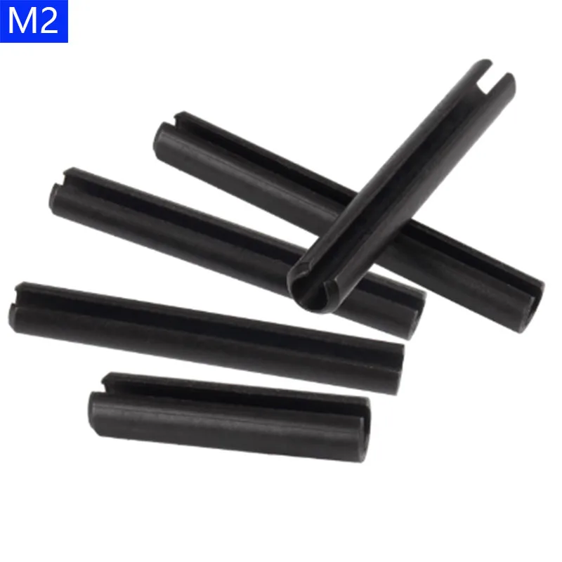 M2 Black Carbon Steel Spring Type Straight Pins Slotted Split Dowel Sellock