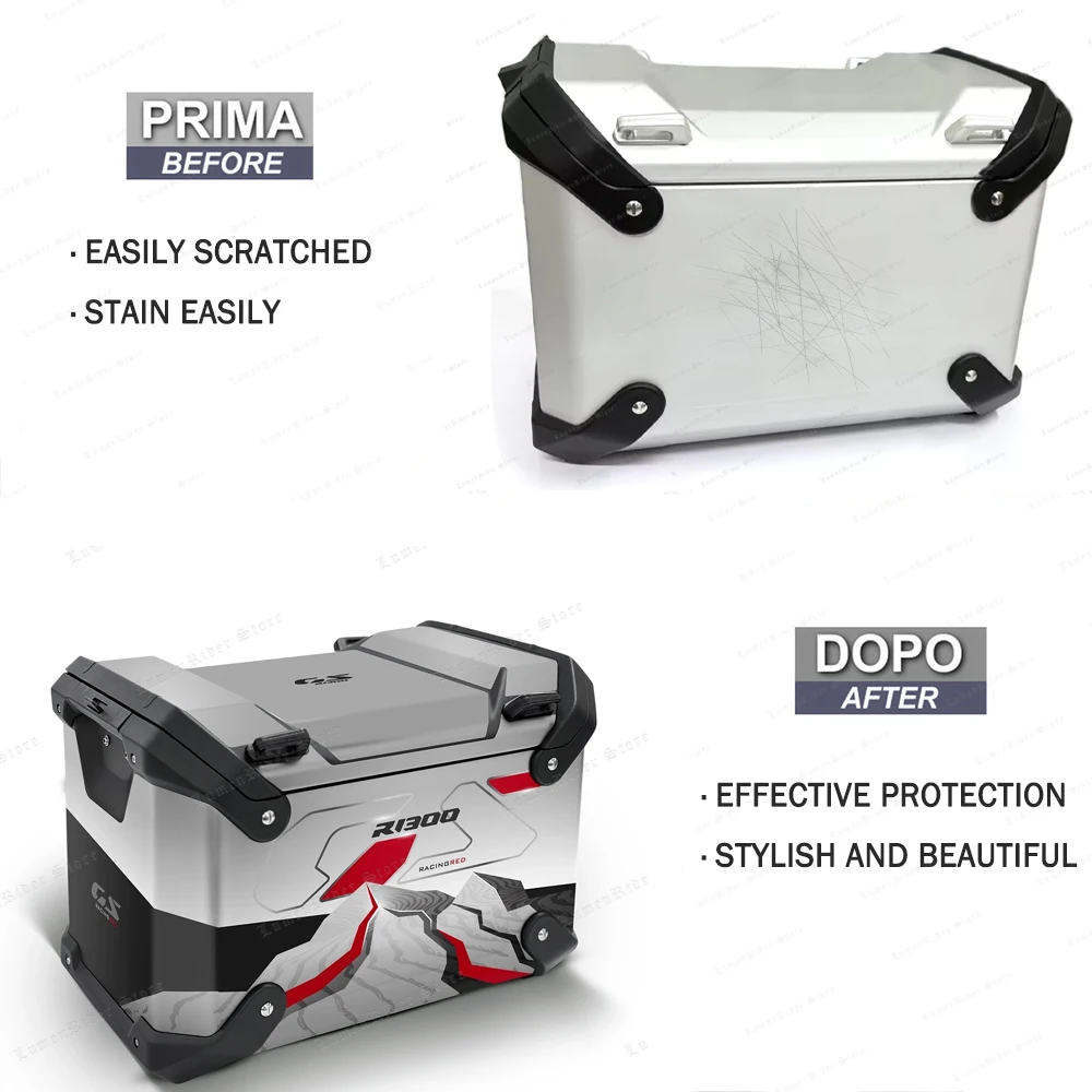 For BMW R 1300 GS ADV R1300GS 2025 Motorcycle Vario Case Sticker Side Boxes Panniers Luggage Protection Decals