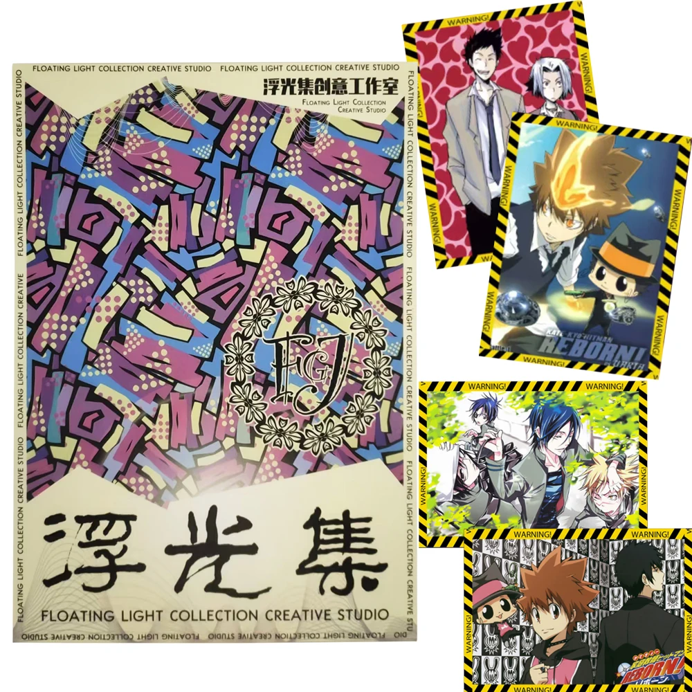 

Genuine Katekyo Hitman Reborn Collection Cards Sawada Tsunayoshi Hot Blooded Youth Anime Character Portrait Cards Boy Girl Gift