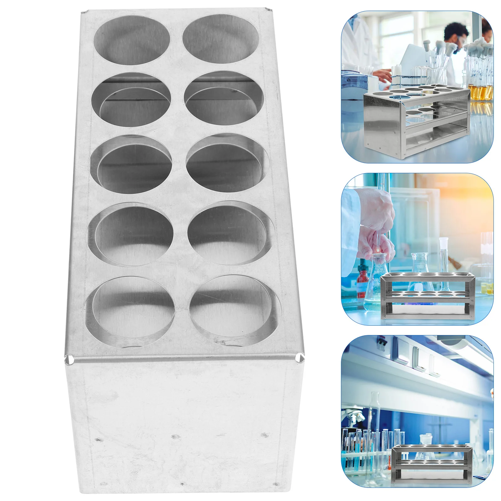 

Stainless Steel Test Tube Rack for Laboratory Specimen Sampling Storage Sample Racks