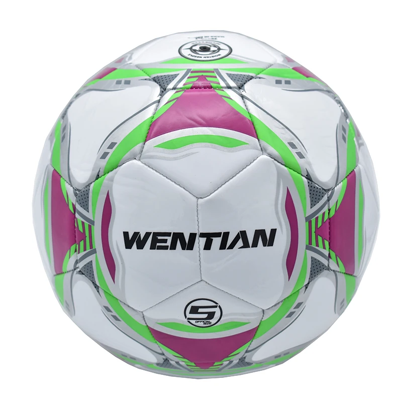كرة قدم مقاس 5 رسمية من البولي يوريثان كلاسيكية لكرة القدم مقاومة للاهتراء في الهواء الطلق