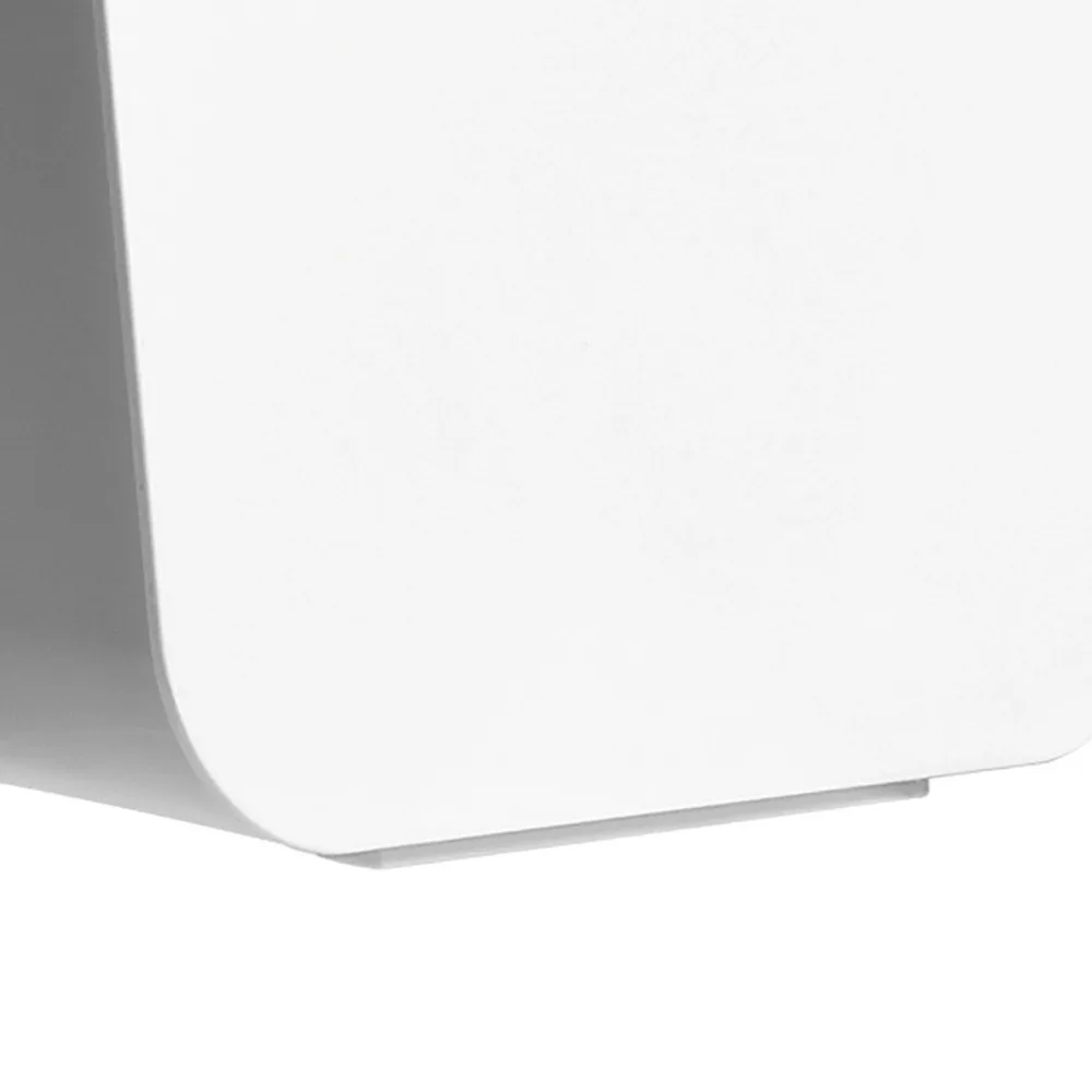 No Drill Installation Wall Cotton Swab Storage Box With Cover White Wall Mounted Swab Container ABS Qtip Dispenser Bathroom