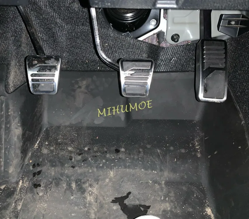 For Mitsubishi Outlander Sport Eclipse Cross Pajero Lancer ASX RVR MT Steel Clutch Brake Gas Accelerator Pedal Pad Cover Trim