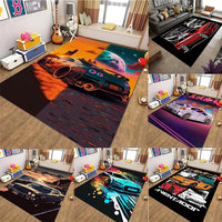 Classical Sports Car Carpet Mat Vintage Retro Cool F1 Rug for Bedroom Living Room Door Floor Non-Slip Rugs Pad Mats Home Decor