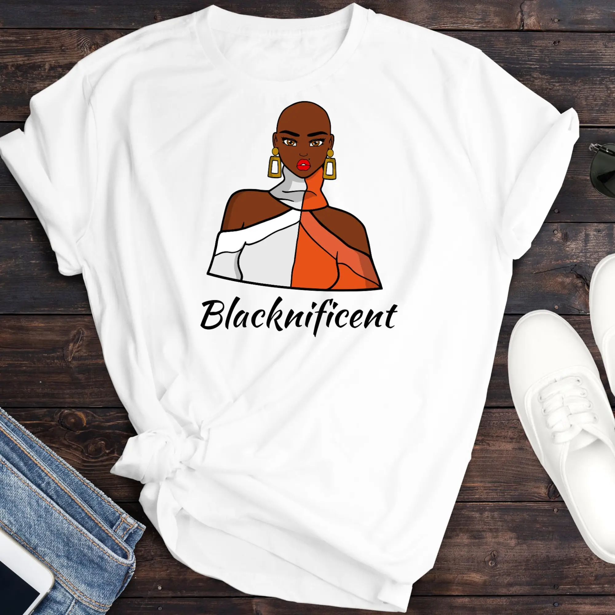 Camiseta de sublimación personalizada para mujer, blacknifent