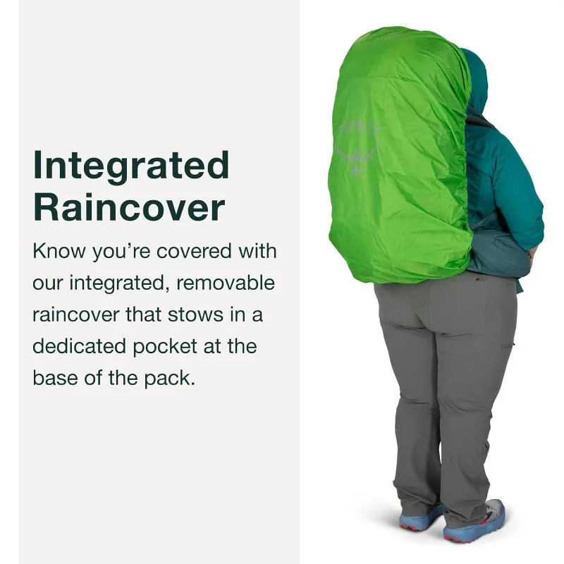 กระเป๋าเป้สะพายหลังสำหรับผู้หญิงขนาด 65 ลิตร สีน้ำเงินคาสเคด