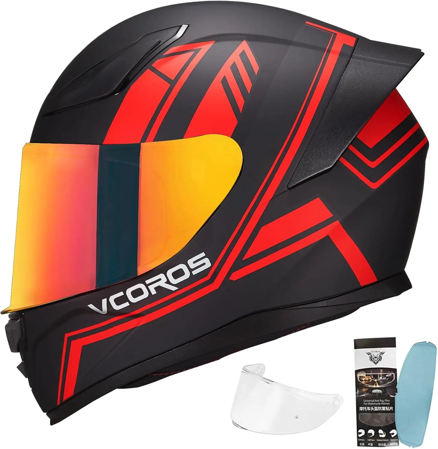 

Motorcycle Full Face Helmet for Unisex-Adults DOT Approved WS-609 Motorbike Street Bike Racing Helmets