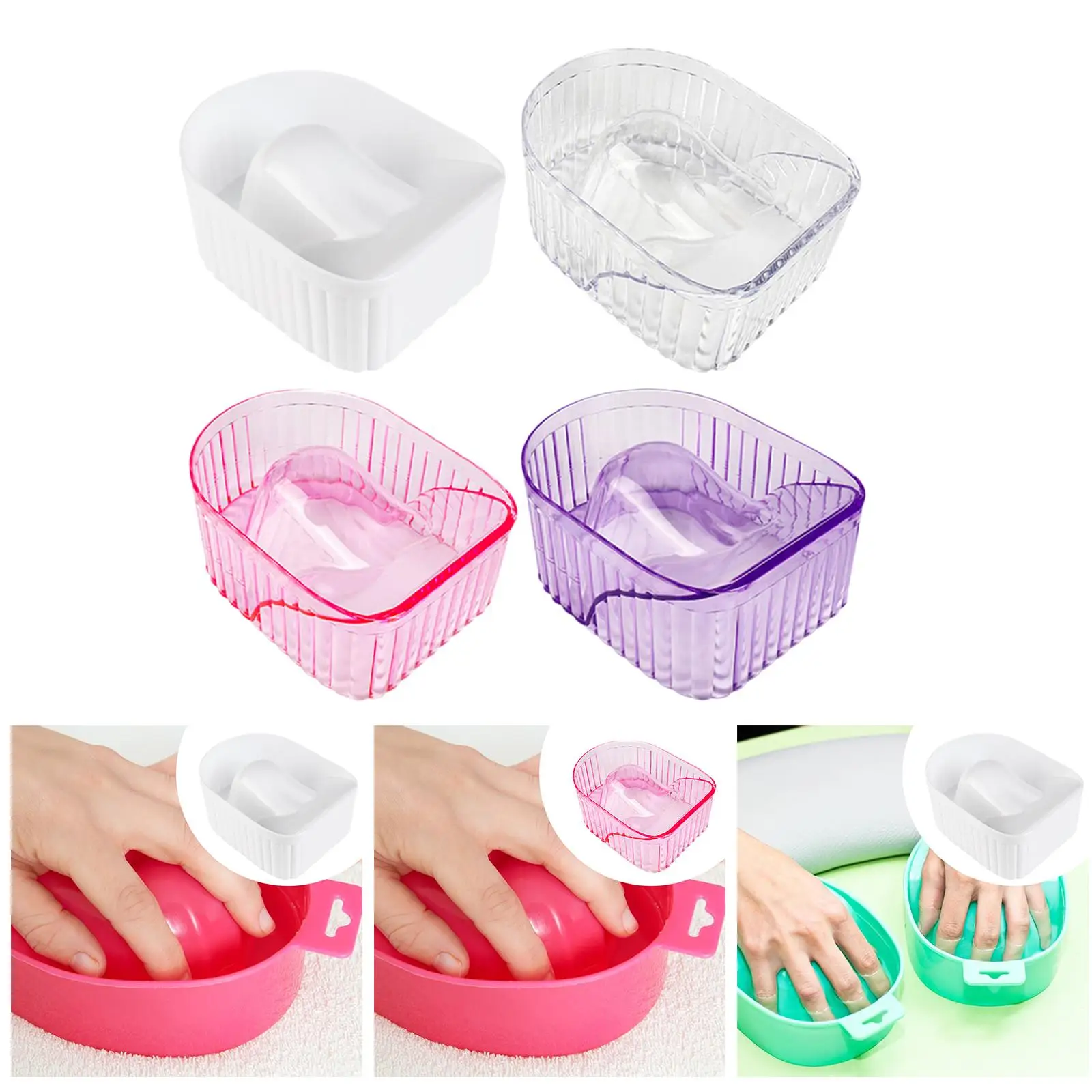 Ciotola per ammollo delle unghie per vassoio per ammollo delle unghie Elegante strumento per nail art per unghie