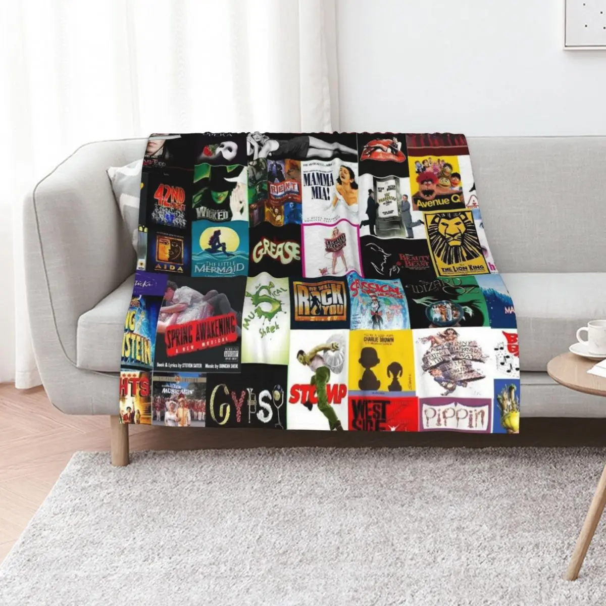 

Broadway Musical Collage 2 Throw Blanket manga Luxury Single Decorative Sofas Blankets